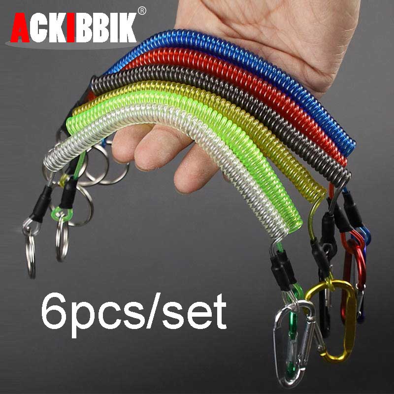 Fishing Kayak Paddle - Ackibbik 6pcs Fishing Lanyard with Carabiner