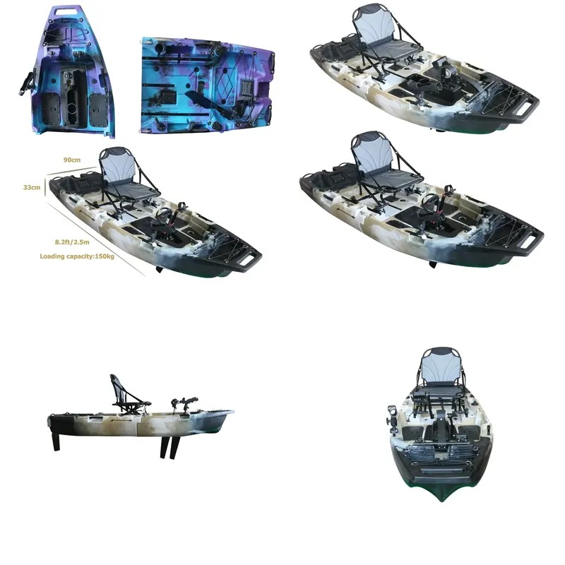 8ft Modular Single Seat Fin Pe - Fishing Kayak Pedal Drive recension och pris