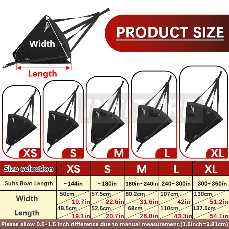 18-53'' Sea Drogue Anchor Floa - Fishing Kayak Anchor recension och pris