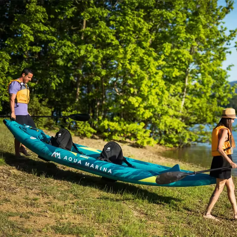 Canoe Kayak Inflatable Boat 1- - Fishing Kayak Paddle recension och pris