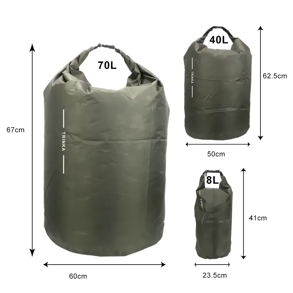 8L 40L 70L Roll‑Top Waterproof - Fishing Kayak Cart recension och pris