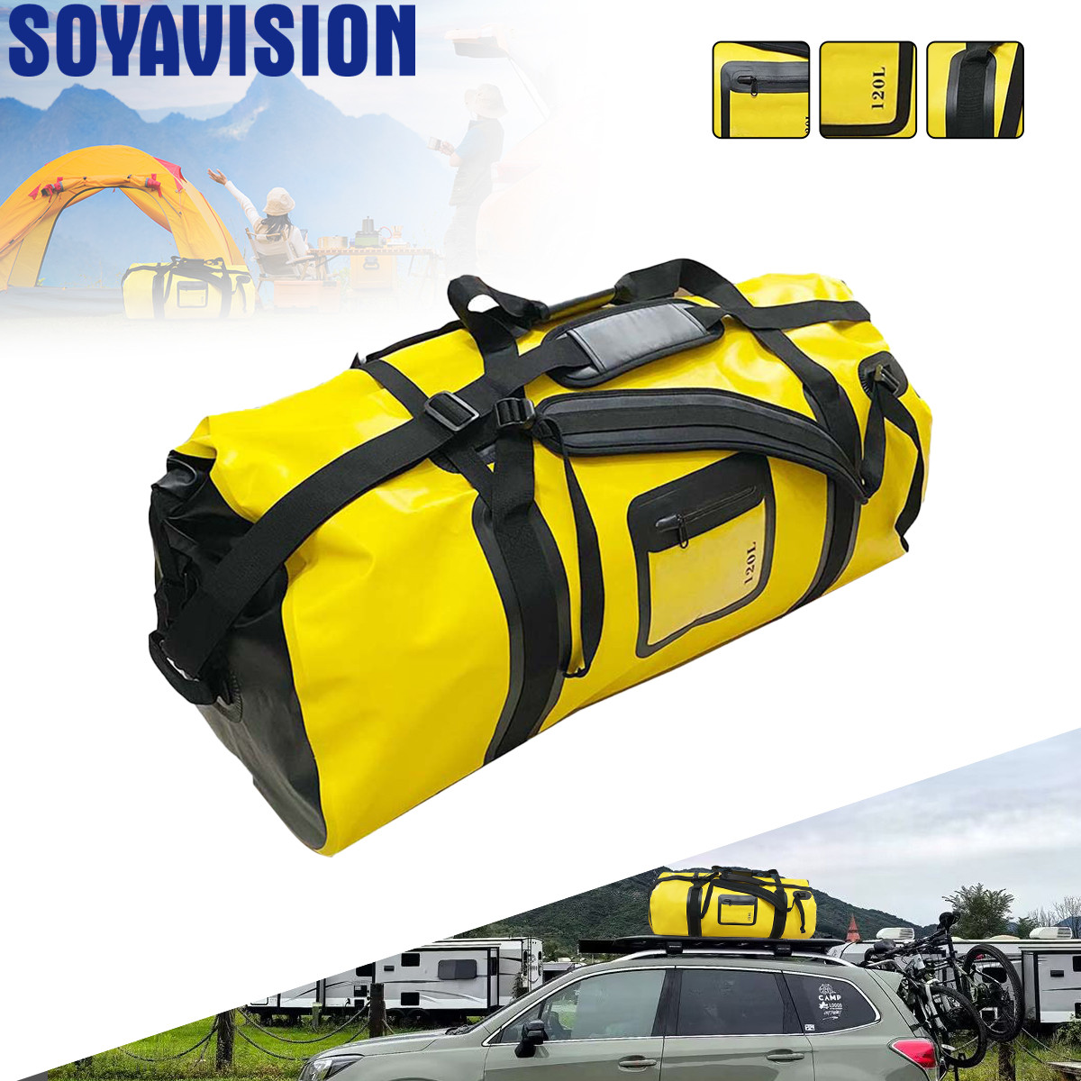 40L/66L/120L Waterproof Duffle - Fishing Kayak Crate recension och pris