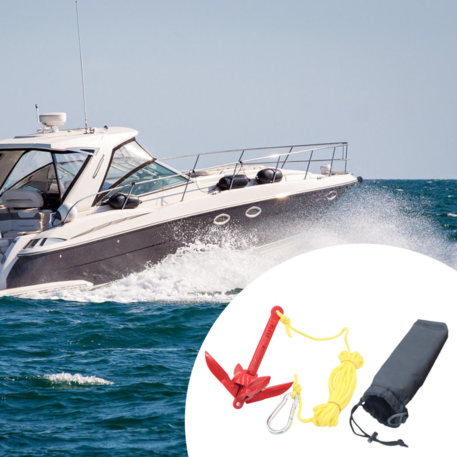 Carbon Steel Folding Boat Anch - Fishing Kayak Anchor recension och pris